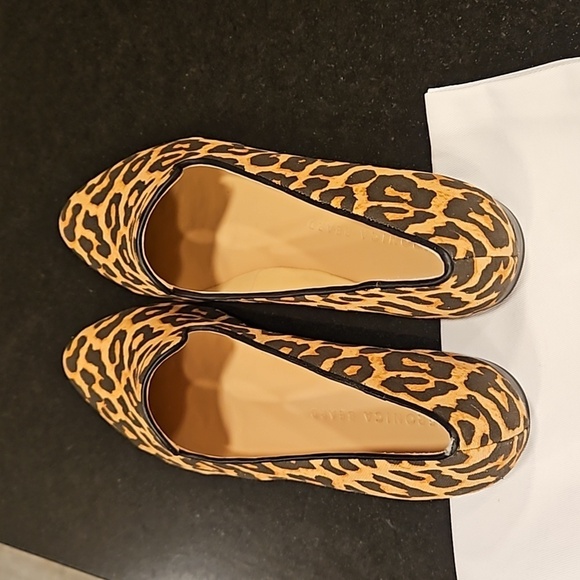 💕VERONICA BEARD💕 Griffin Leopard Canvas Loafer 8.5 New In Box - Picture 11 of 16